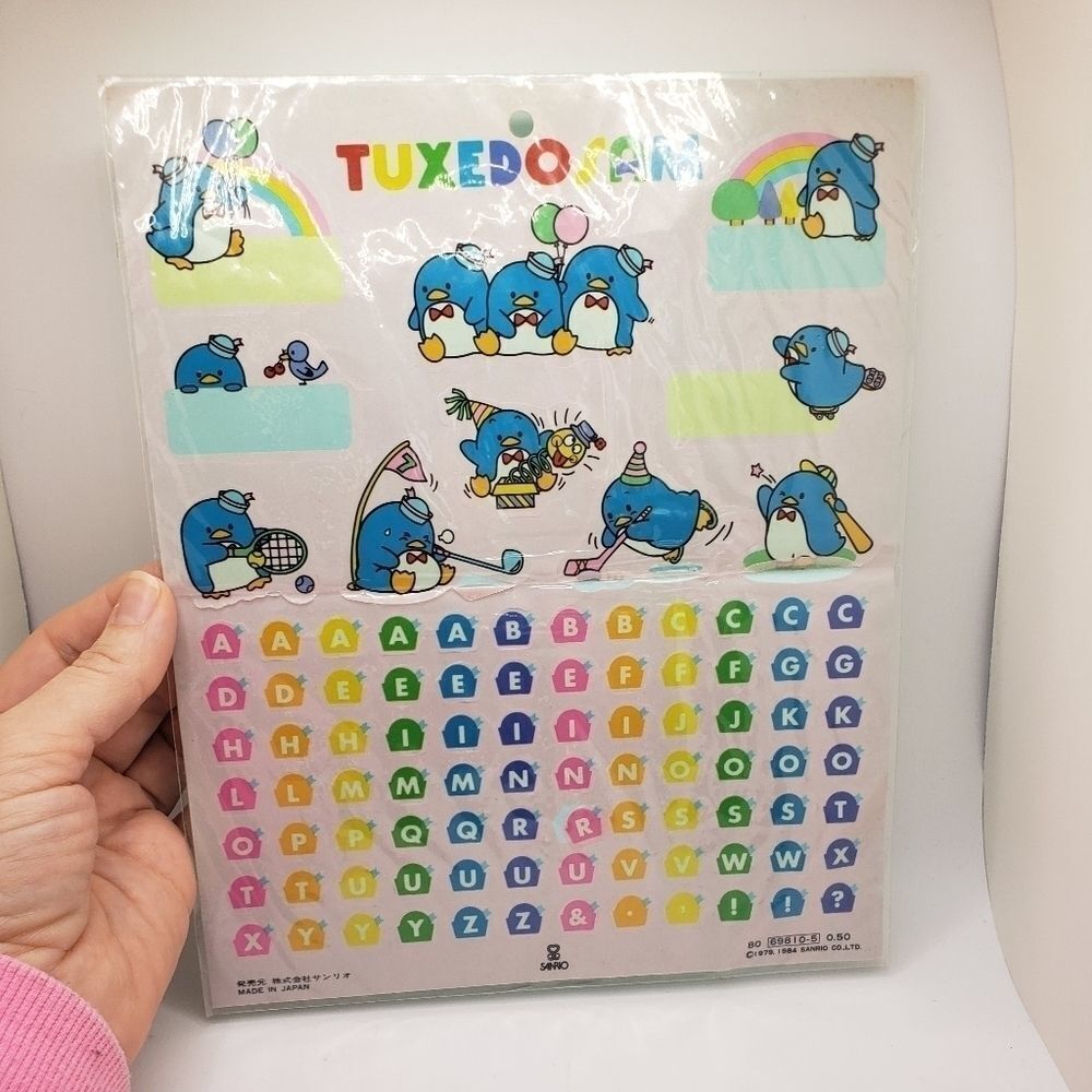 VINTAGE tuxedo Sam stickers 1984